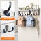 29" Coat Rack Wall Mount with Shelf, 4 in 1 Coat and Key Hanger with 11 Metal Hooks, Entryway Wall Mounted Shelf with Mail Holder for Living Room, Bedroom, White
